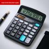 837 Solar Dual Power 12-Digit Large Display Calculator for Office and Accounting