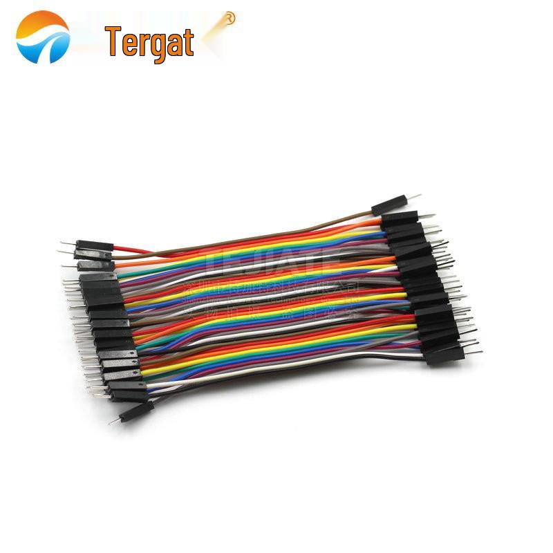 

40-Pack Colored 10CM DuPont Male-to-Male Double-Ended Connector Wires
