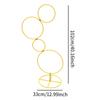 2 Pieces Wedding Flower Stand Decorative Metal Round Backdrop Rack for Baby Shower Event Ceremony Events Reception Shopping Mall