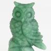 Natural Stone Aventurine Owl 71mm Interior Good Green Sculpture, Tall, One-of-a-Kind, Hand-Carved, Decor, Fortune, Wisdom, Healing, Stone,