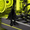 Bendable Joint Reaper Ornament 3D Printed Mysterious Black Robe Figurine, Articulated Sitting Statue with Novelty Dark Themed Collectible Movable