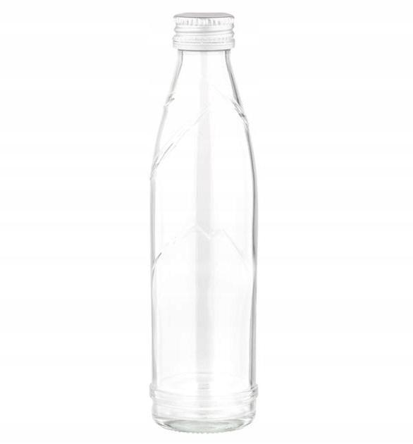 Decorative Glass Bottle for Juice with Cap, Small, 1pc, Vandenu