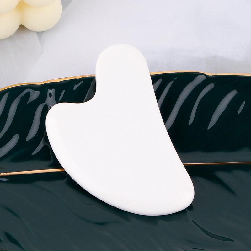 1Pc  Stone Gua Sha Massage Board For Face Rose Quartz Guasha Plate Jade Face Massager Scrapers Tools For Face Neck Back Body