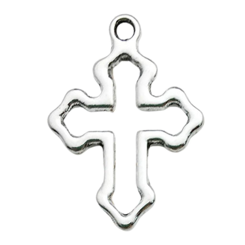 Vintage stříbrný křížek pro výrobu šperků