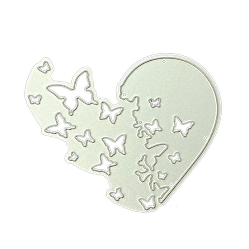 Decorative Heart Cutting Dies Die Cuts for Butterfly DIY Craft Embossing Tool for Handbook Paper Craft Stamps Card
