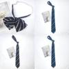 Jk Style Children Striped Tie With Cotton Material For School Uniforms