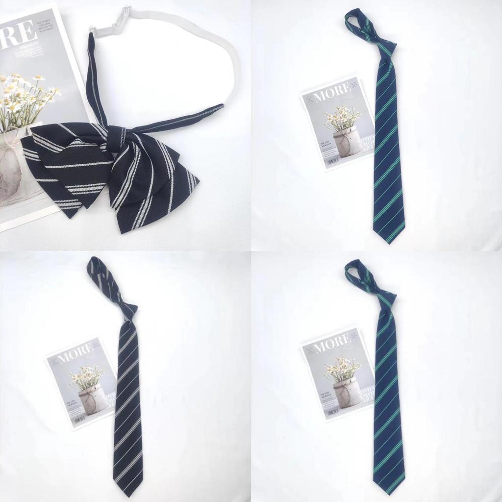 Jk Style Children Striped Tie With Cotton Material For School Uniforms