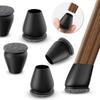 16PCS Chair Leg Protectors Diagonal Thick Wrap Felt Pads Silicone Foot Cover for Hardwood Floors Furniture Table Feet