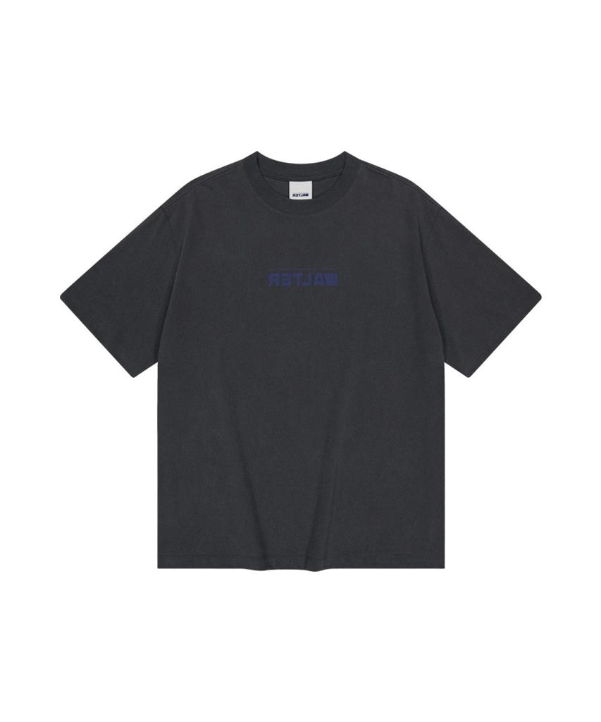 ALTER STUDIO Pigment Neat Logo T-Shirt_Charcoal