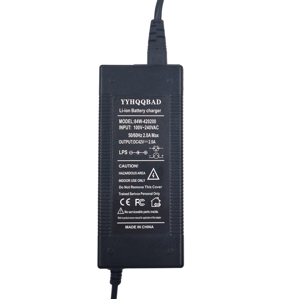 36V Charger 42V 2A  lithium battery charger for 36V lithium battery pack with 4-Pin XLR Socket/connector