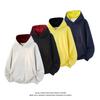 Unisex Übergroßer Kapuzenpullover Lässiger Streetwear Pullover Herbst Leichte Baumwollmischung