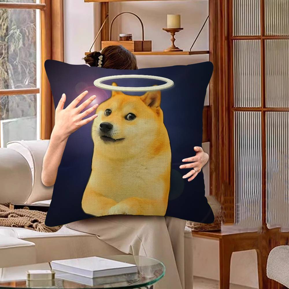 Abstract Shiba Inu Print Cushion Cover Car Throw Pillow Case For Sofa Car Christmas Gift 40X40Cm 45X45Cm
