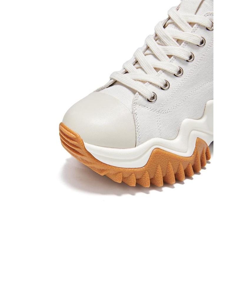 Women's 2024 Autumn High-Top Platform Canvas Sneakers - Thick-Soled, Casual, Versatile & Trendy