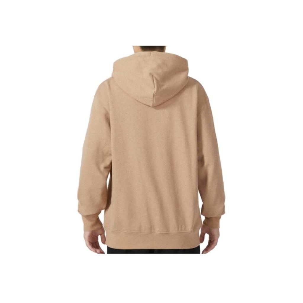 Jordan Logo Embroidered Drawstring Hooded Fleece Casual French Terry Loose Sweatshirt Men sweatshirt Khaki DQ7339-201