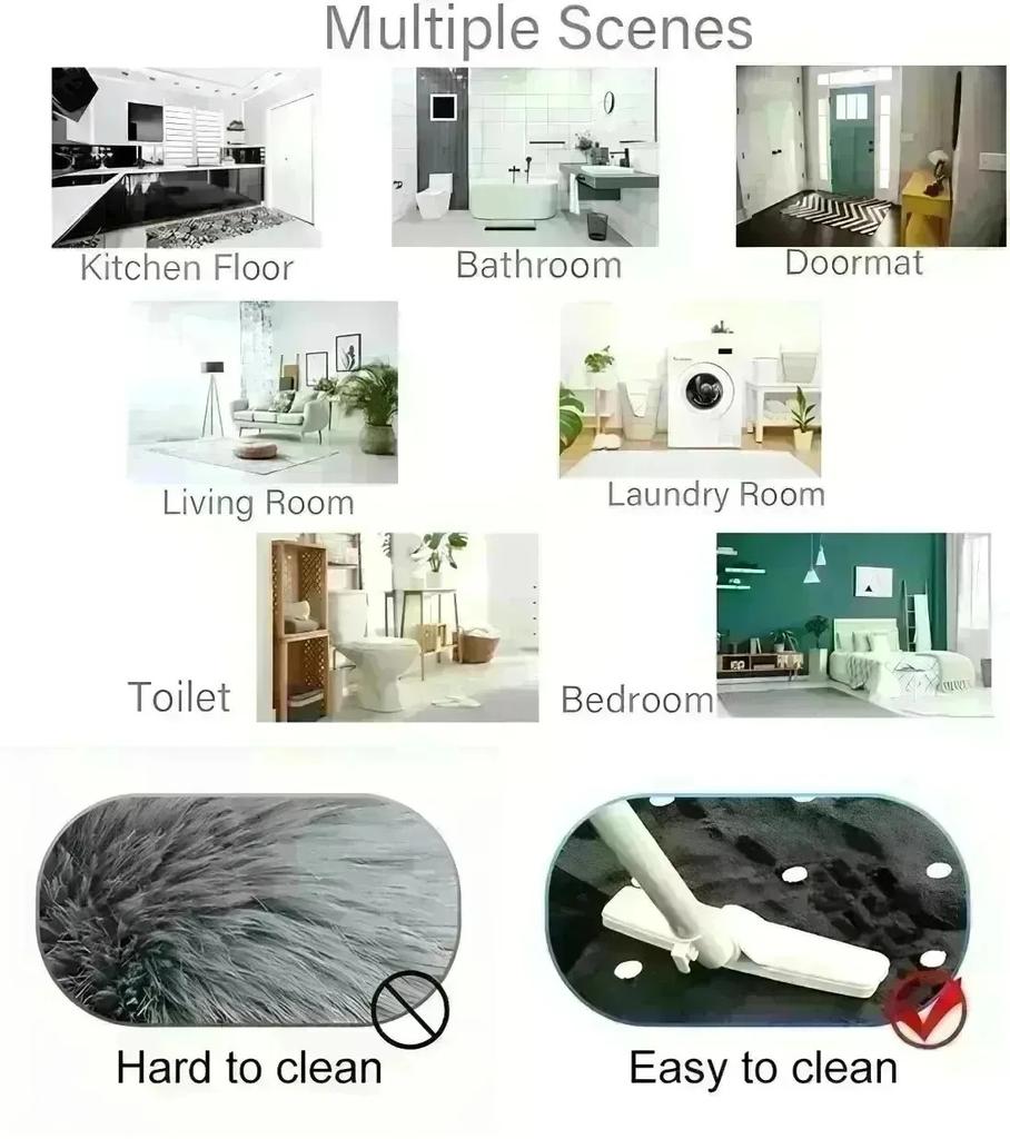 1 Stück Schöne Gitarrenmuster Fußmatten Küchenteppiche Rutschfest Pop-Design Wohnzimmerteppiche Badematte Teppich für Zuhause Spüle Wäsche Dekor