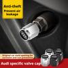 4Pcs Car Styling for Audi A3 8p Q5 A4 B9 B6 B8 A6 C6 C7 A5 S7 Tire Valve Stems Caps Weel Stem Air Covers Universal Accessories