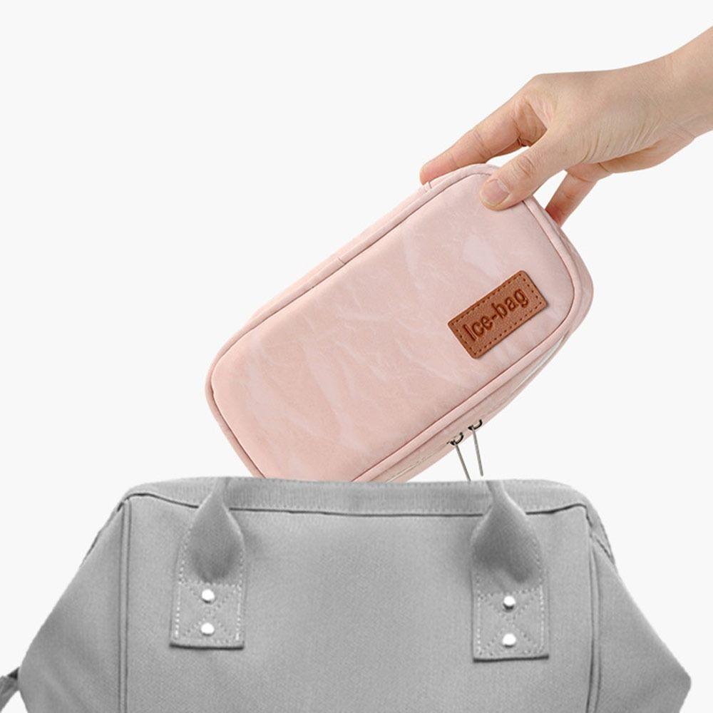 Waterproof Portable Insulin Cooling Bag with 2 Gels Refrigerated Diabetic Insulin Cooler Insulated Insulin Case Diabetes Care