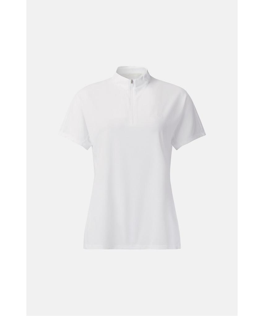 Koolongseupocheu Women'S Moss Dry Basic Zip-Up Short Sleeve T-Shirt Jktcm26252Owh
