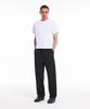 CREAM SODA LAB Air Essential Side Cut Wide Elastic Pants Black