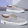Men Canvas Shoes Lace-Up Casual Sneakers Autumn Flat Sole Breathable Walking Shoes Daily Streetwear Footwear 39-44 cheap