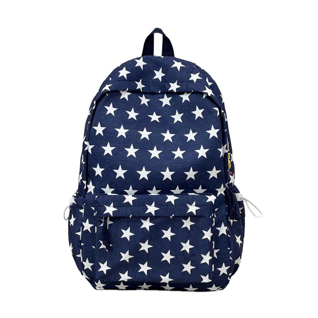 Korean Star Pattern Backpack for Kids, Large Capacity School Backpack for Elementary Students Grades 3-6, Versatile Casual Daypack