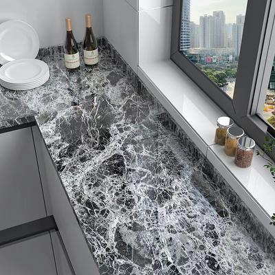 Kitchen Oil-Proof Film Stove Waterproof Moisture-Proof Self-Adhesive Wallpaper Countertop Cabinet Renovation Tile Marble Sticker