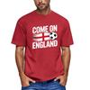 Men's Casual Short Sleeve Crew Neck T-Shirt Printed Graphic Top Football Theme England Supporter Style
