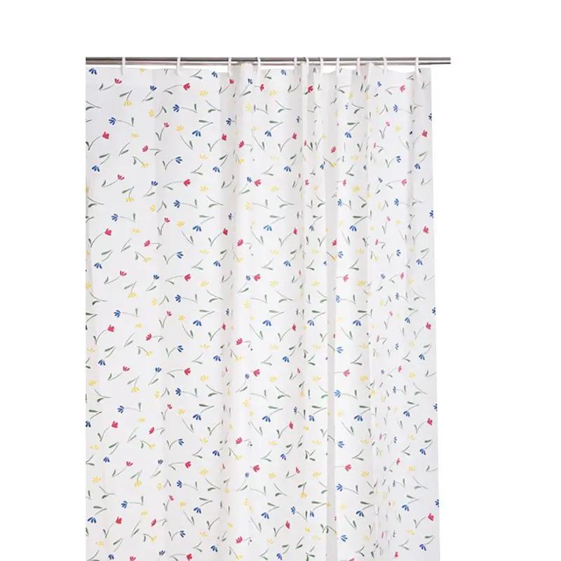Peva Bathroom Shower Curtain Home Waterproof And Anti-Mold Home Bathroom Decorative Curtain 180X200Cm With 12 Hooks