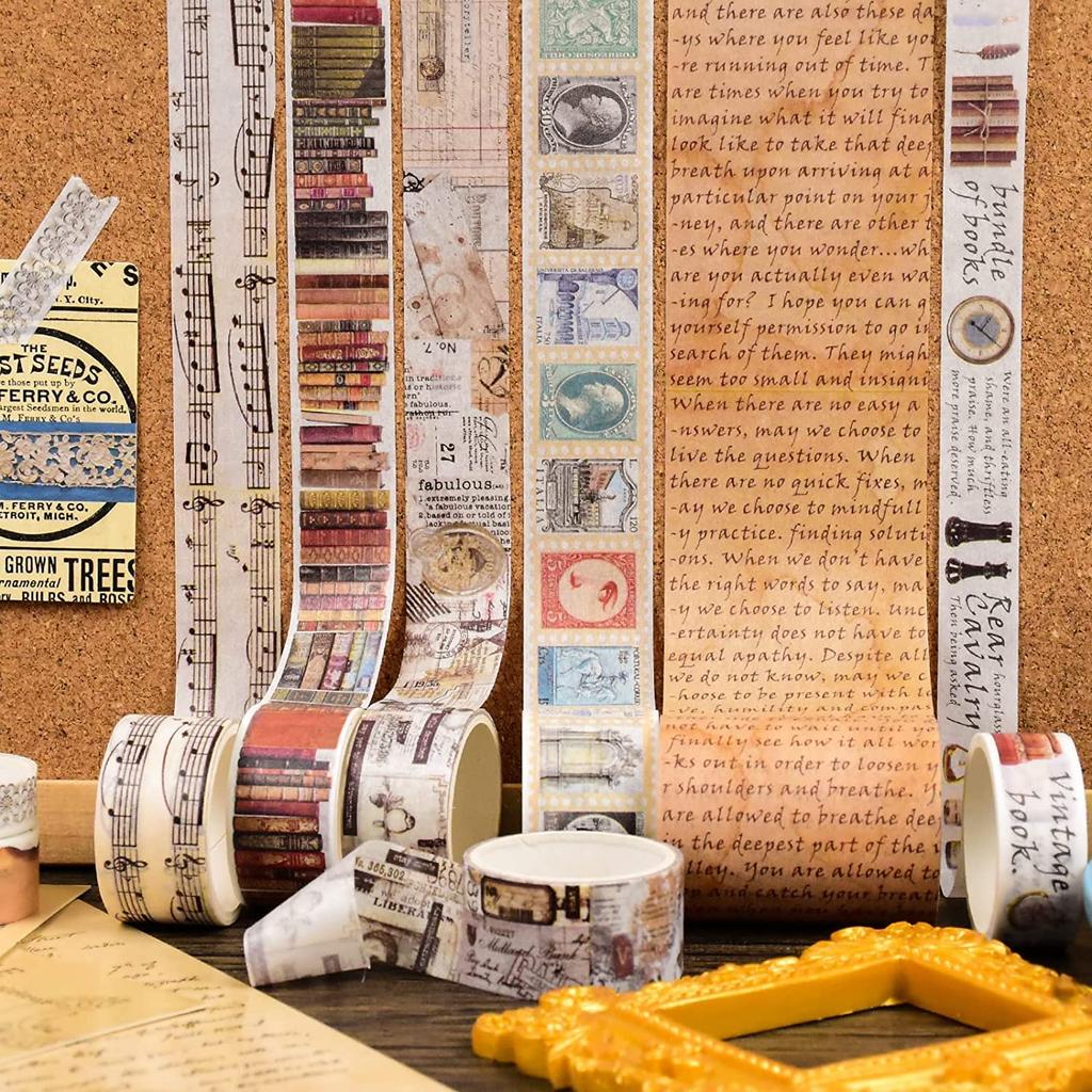 PBM Set of Retro Vintage Masking Tape That Can Be Used for Any Purpose or 18-roll Mood.