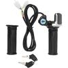 48V Half Twist Throttle, Electric Bike Throttle With LED Display Grip Lock Key Set For Ebike Motorcycle Scooter