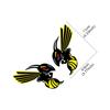 2PCS Creative Hornet Wasp Motorcycle Sticker Waterproof Car Truck Helmet Window Decor Vinyl Decals Accessories For Honda Bees