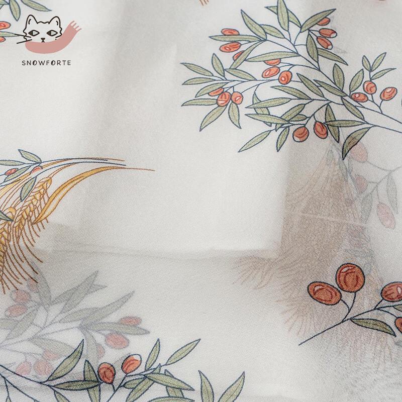 Women's Mulberry Silk Printed A-Line Maxi Dress