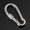 Spring Buckle 304 Stainless Steel Camping Equipment Safety Hook Lock Ring Carabiner Travel Kit