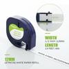 3/5/10PK 12mm Letra Tag Tapes Compatible for Dymo A91330 A91220 A91200 Black on White Label Tape for DYMO LetraTag Plus LT100H