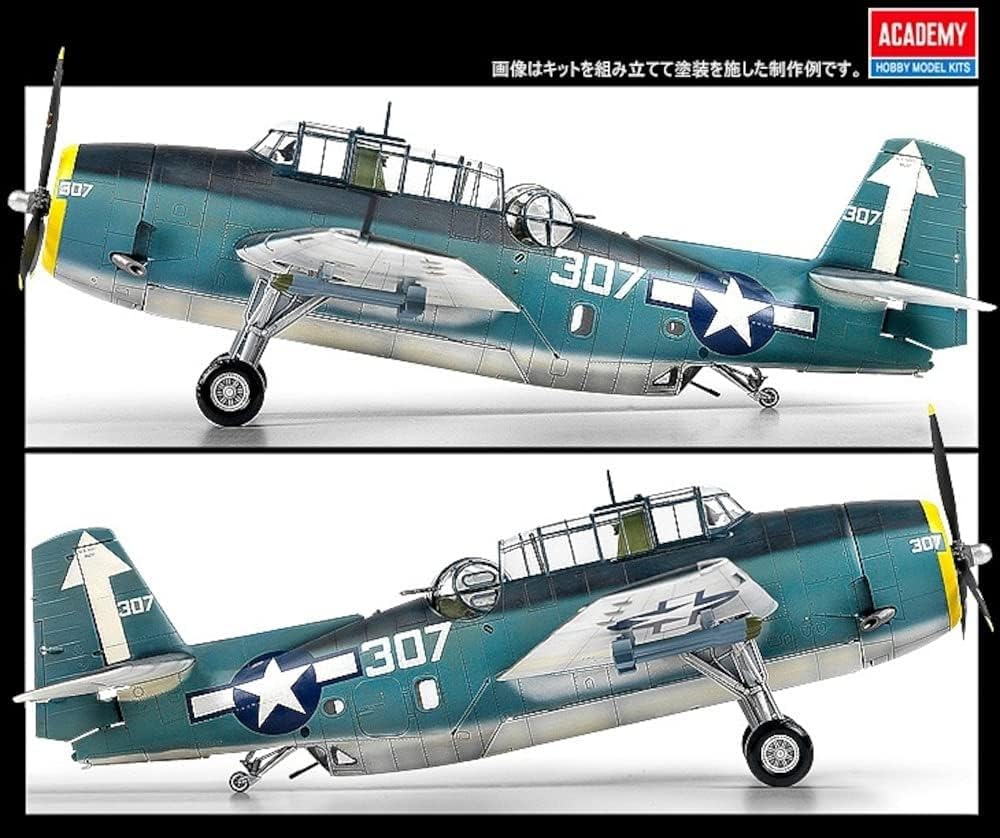 Academy 1/48 TBM-3 Avenger USS Bunker Hill Plastic Model 12285 ACADEMY