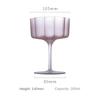 Colorful Frosted Glass Cocktail Mug Masked Candy Goblet Home Petal Lace Macaron Ice Cream Cup Holiday Party Barware