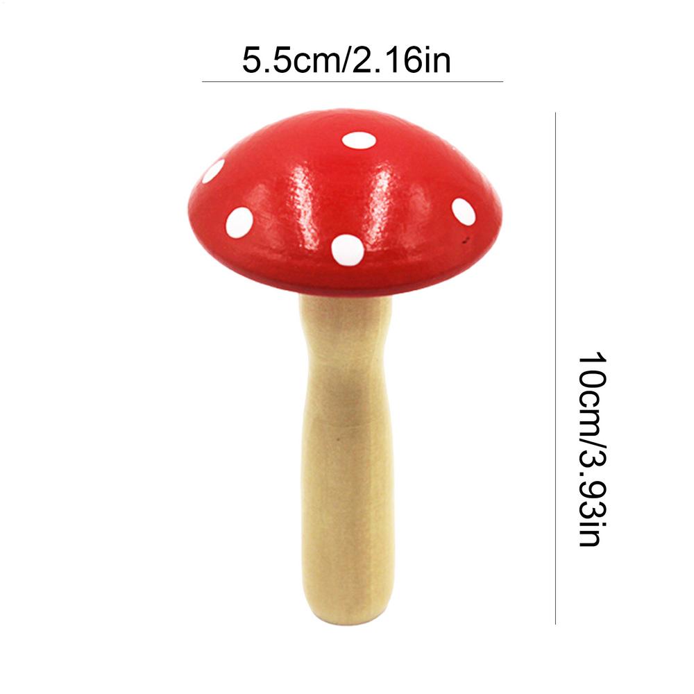 

Sewing Darning Tool Wooden Small Mushroom Darning DIY Repair Patch Clothes Socks Mending Device Sewing Tools червоний