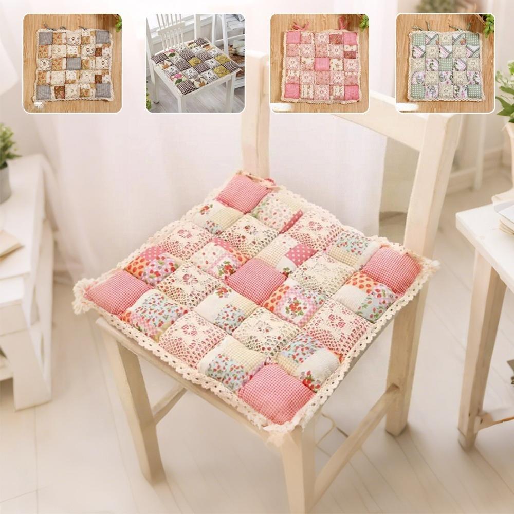 40X40Cm Square Cotton Seat Cushion Flower Style Sofa Mats Home Student Office Chairs Kitchen Decor Almofada Do Assento Coussin