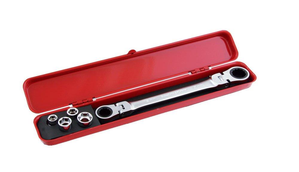 

Двойной гибкий трещоточный ключ 13 x 17 мм Набор головок Pro-Auto и сквозной DFL-1GS