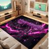 Abstract Personalized Theme Crystal Velvet Floor Rug Personalized Custom Name Text Warm Carpet Home Decoration