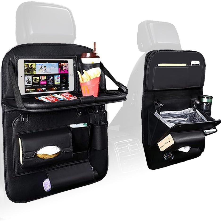 Be Oshare Car Seatback Pocket Storage Bag for Back Includes Hidden Trash and Leather Japanese Instructions Japanese 1 Piece - Multi-functional Seats,