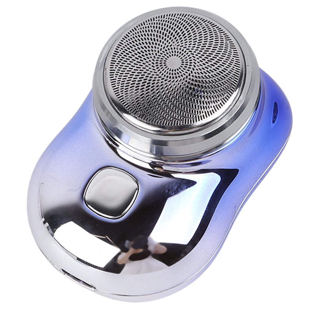 Electric Mini Hair Clipper Waterproof USB Rechargeable Alloy Cutter Hair Grooming Trimmer Blue