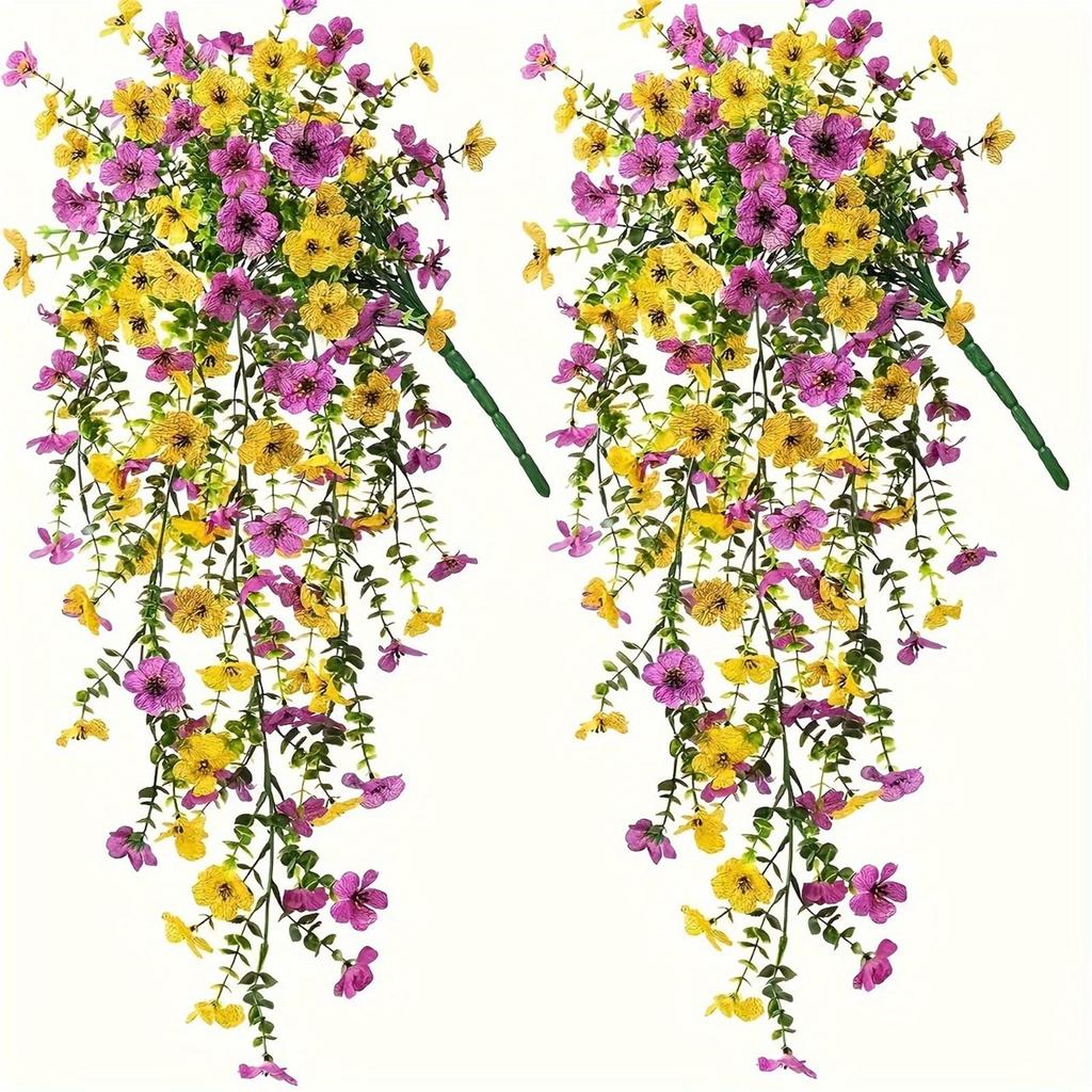 1Pc/2Pcs Exquisite Lebensechte Seide Daisy Hängende Blumen für Im Freien Künstliche Pflanzen Orchidee Blume
