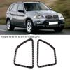 2pcs Left Drive Carbon Fiber Dashboard Air Vent Panel Cover Trim Decoration Fit for X5 X6 E70 E71 2008 2013
