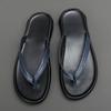 FashionSummer Flip Flop Genuine Leather Men's Slippers Top Brand New Fashion Man Designer Beach Flip-flops Light Comfortable Shoes Men