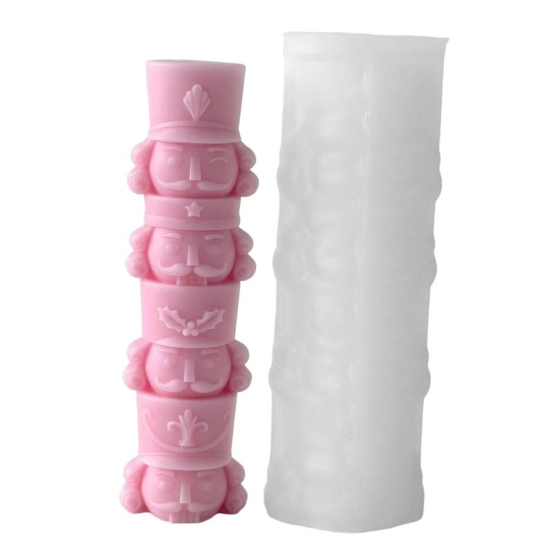 Christmas Candle Project Form with Holiday Figure Outline, Flexible Craft Tool for Clay Work, Pouring Tasks, and Seasonal Table Styling