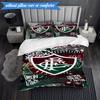 3PCS Flumi-nense Football Crest Printed Soft Bedding Set,Including 1pc Duvet Cover And 2pcs Pillowcases Perfect for Bedroom, Dormitory, Fan gift