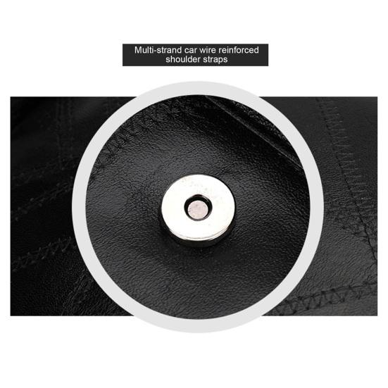 Unisex Retro Backpack Faux Leather Waterproof Schoolbag Anti-Theft Multi-Pocket Backpack for Street Travel College Students