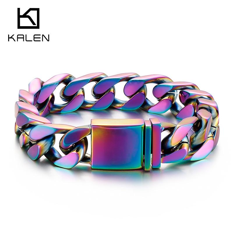 12.5mm Vintage Cuban Chain Stainless Steel Bracelet for Men Simple Hip Hop Charm Accessories Fashion Holiday Shiny Jewelry Gifts