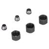 6 Pcs 6mm / 6.35mm / 8mm Router Collet Chuck Carbon Steel with Screw Nuts Chuck Adapter Electric Router Clamp